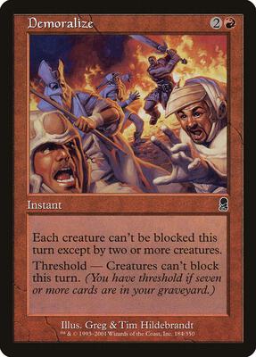 Demoralize card from Odyssey