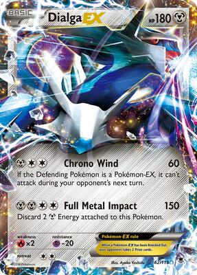 Dialga EX card from XY - Phantom Forces