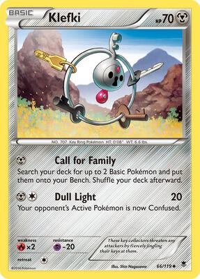 Klefki card from XY - Phantom Forces