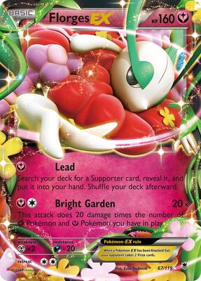 Florges EX card from XY - Phantom Forces