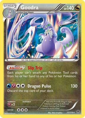 Goodra card from XY - Phantom Forces
