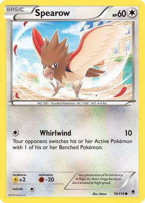 Spearow card from XY - Phantom Forces
