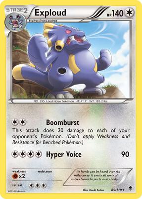 Exploud card from XY - Phantom Forces