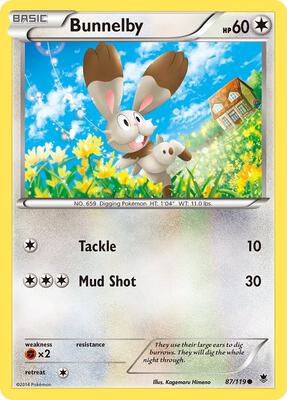 Bunnelby card from XY - Phantom Forces