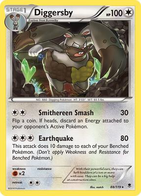 Diggersby card from XY - Phantom Forces