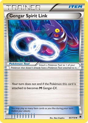 Gengar Spirit Link card from XY - Phantom Forces