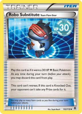 Robo Substitute card from XY - Phantom Forces