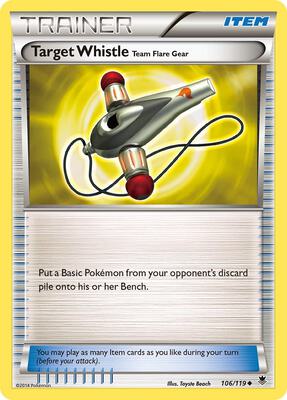 Target Whistle card from XY - Phantom Forces