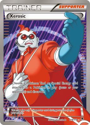 Xerosic (119 Full Art) card from XY - Phantom Forces