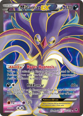 Malamar EX (115 Full Art) card from XY - Phantom Forces