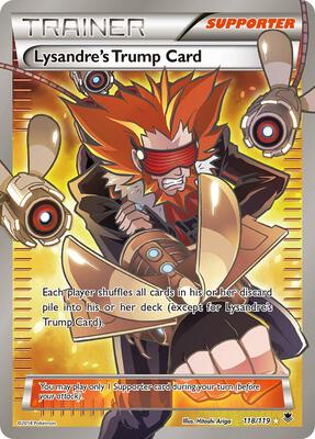 Lysandre's Trump Card (118 Full Art) card from XY - Phantom Forces