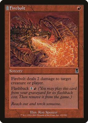 Firebolt card from Odyssey
