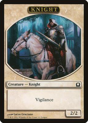 Knight Token card from League Promos