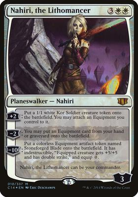 Nahiri, the Lithomancer (Commander 2014) card from Oversize Cards