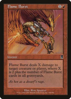 Flame Burst card from Odyssey