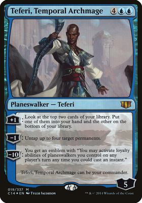 Teferi, Temporal Archmage (Commander 2014) card from Oversize Cards