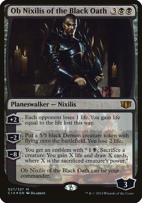 Ob Nixilis of the Black Oath (Commander 2014) card from Oversize Cards