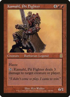 Kamahl, Pit Fighter card from Odyssey