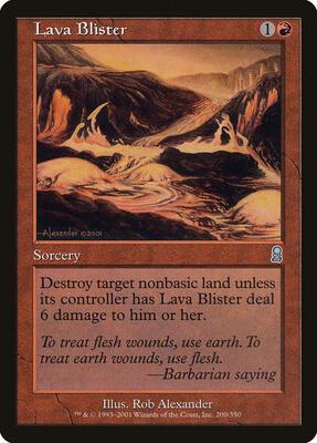 Lava Blister card from Odyssey