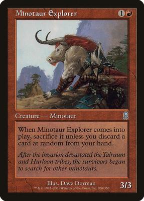 Minotaur Explorer card from Odyssey
