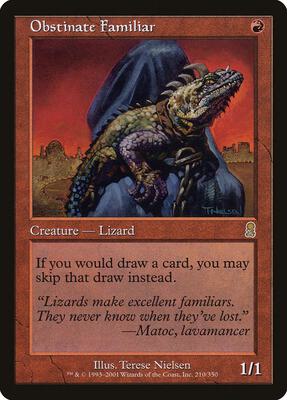 Obstinate Familiar card from Odyssey