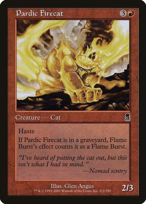 Pardic Firecat card from Odyssey