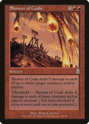 Shower of Coals card from Odyssey