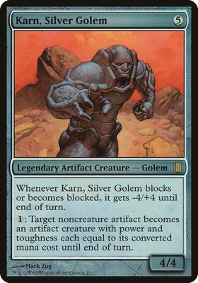 Karn, Silver Golem (Commander's Arsenal) card from Oversize Cards