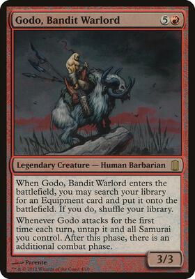Godo, Bandit Warlord (Commander's Arsenal) card from Oversize Cards