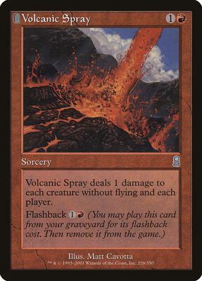 Volcanic Spray card from Odyssey
