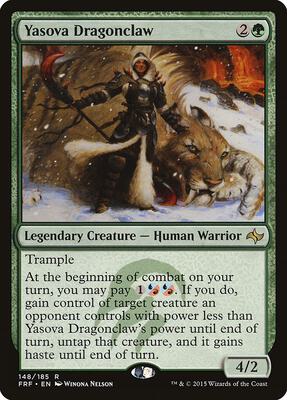 Yasova Dragonclaw card from Fate Reforged