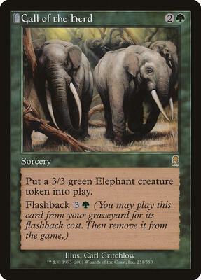 Call of the Herd card from Odyssey