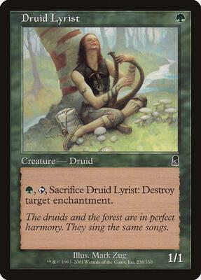 Druid Lyrist card from Odyssey