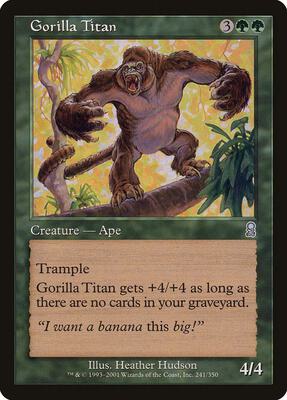 Gorilla Titan card from Odyssey