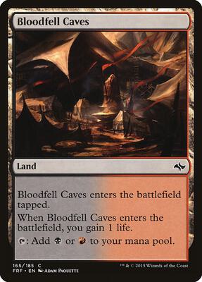 Bloodfell Caves card from Fate Reforged