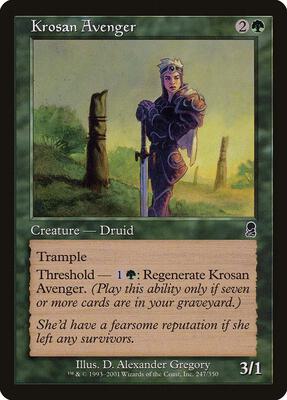 Krosan Avenger card from Odyssey