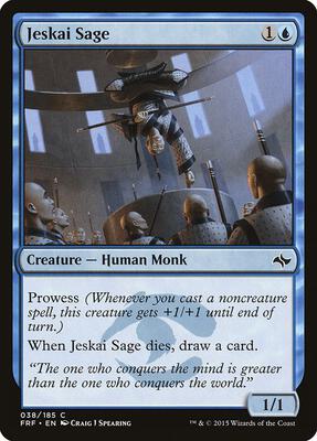 Jeskai Sage card from Fate Reforged