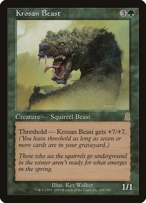 Krosan Beast card from Odyssey