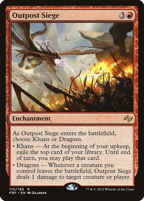 Outpost Siege card from Fate Reforged