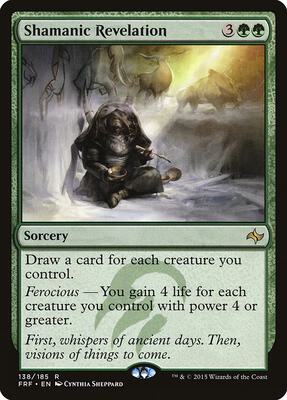 Shamanic Revelation card from Fate Reforged