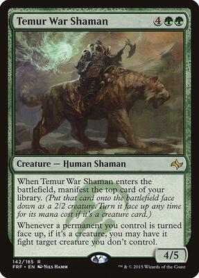 Temur War Shaman card from Fate Reforged
