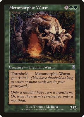Metamorphic Wurm card from Odyssey
