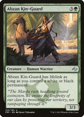 Abzan Kin-Guard card from Fate Reforged