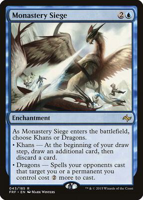 Monastery Siege card from Fate Reforged