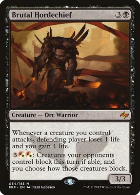 Brutal Hordechief card from Fate Reforged