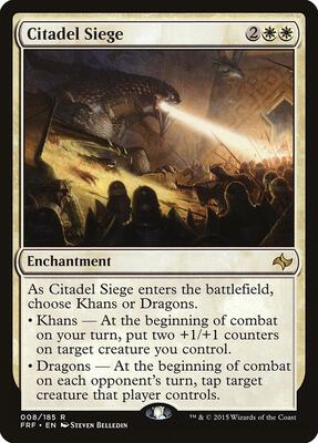 Citadel Siege card from Fate Reforged