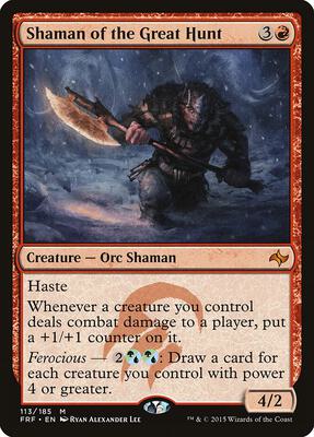 Shaman of the Great Hunt card from Fate Reforged