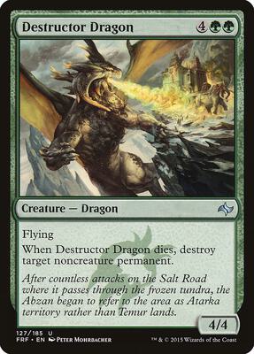 Destructor Dragon card from Fate Reforged