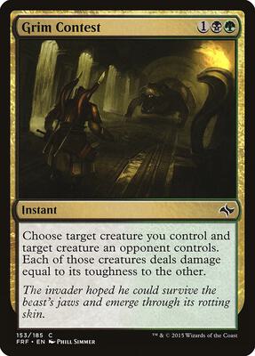 Grim Contest card from Fate Reforged