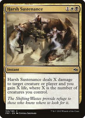 Harsh Sustenance card from Fate Reforged